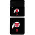 Utah Circle and Feather on Black Galaxy Z Flip3 5G Skin